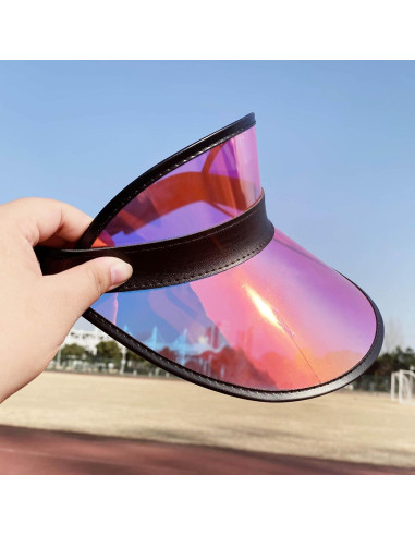 Paquete de 5 Gorras Visera Coloridas para Mujeres - Ajustables