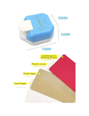 Cortador de Esquinas RAYSON CR05BL 3 en 1 Azul 4mm 7mm 10mm