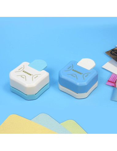 Cortador de Esquinas RAYSON CR05BL 3 en 1 Azul 4mm 7mm 10mm