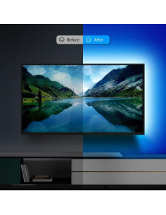 Kit de Retroiluminación LED inShareplus 1m con Control Remoto 16 Colores 2