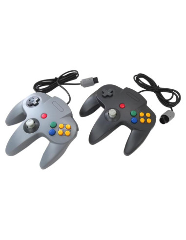 Paquete de 2 Controladores N64 Neuroquill con Joystick Mejorado