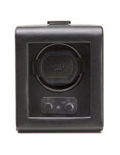 Enrollador de Reloj WOLF Heritage con Tapa de Vidrio Negro