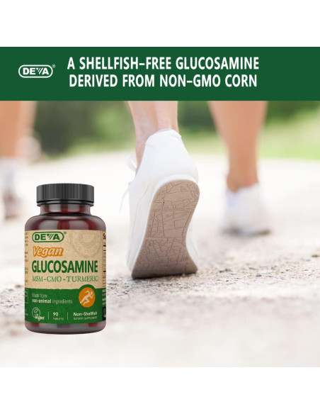 Glucosamina Vegana DEVA 90 Tabletas con MSM y CMO