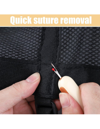 2 Piezas Enhebrador de Agujas y Descosedor NQEUEPN Amarillo