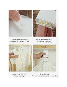 Secadora de Ropa Portátil ZJchao Miniatura 0.5kg para Viajes 2