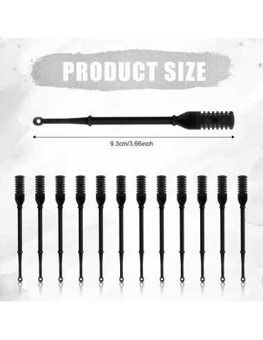 12 Cortadores de Vello Nasal 2 en 1 PEUTIER Negro