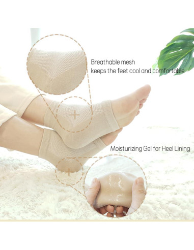 Calcetines Hidratantes FOOTINSOLE para Talones Secos - Menta