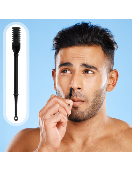 12 Cortadores de Vello Nasal 2 en 1 PEUTIER Negro