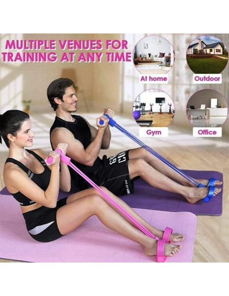 Bandas de Resistencia Ujicde - 4 Tubos para Ejercicio Fitness