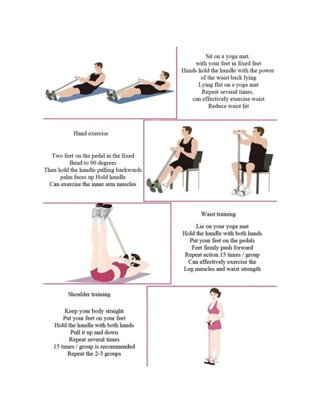 Bandas de Resistencia Ujicde - 4 Tubos para Ejercicio Fitness