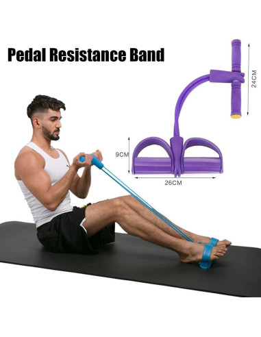 Bandas de Resistencia Ujicde - 4 Tubos para Ejercicio Fitness