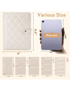 Estuche de Joyería de Viaje Bipkonu Beige 19.6x15.5 cm 2