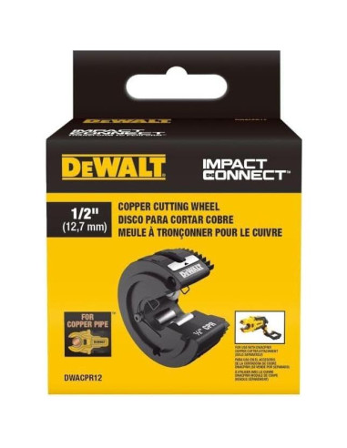 Rueda de Corte DEWALT Impact Connect 1/2" para Tubos de Cobre