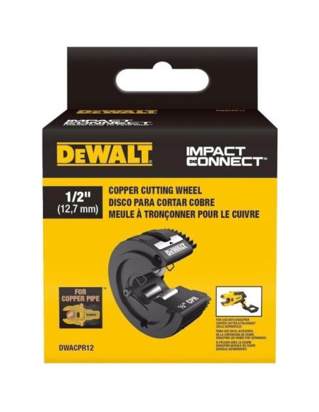 Rueda de Corte DEWALT Impact Connect 1/2" para Tubos de Cobre