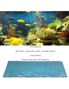 Calcomanía de Fondo de Acuario PVC Zerodis 61x30 cm 2