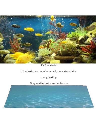 Calcomanía de Fondo de Acuario PVC Zerodis 61x30 cm