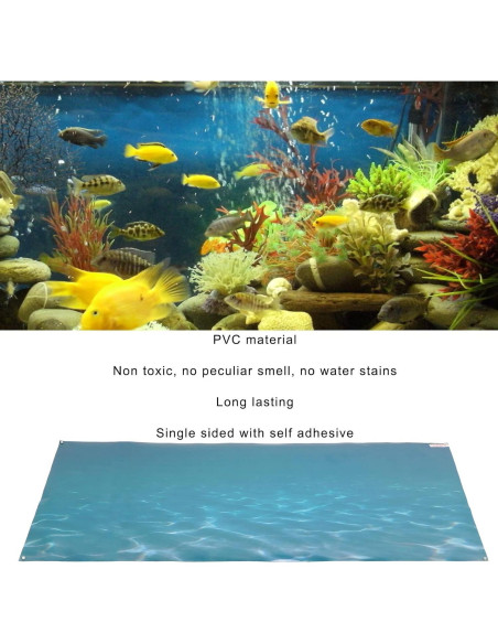 Calcomanía de Fondo de Acuario PVC Zerodis 61x30 cm