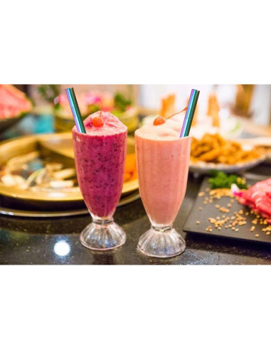 Popotes Reutilizables de Acero Inoxidable Morneve 12mm 2PCS