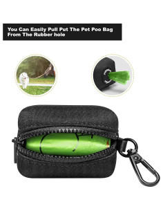 Soporte de bolsa de excremento para perros Petmolico - 2 paquetes, negro 2