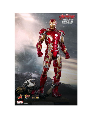 Figura Coleccionable Iron Man Mk XLIII Hot Toys 30 cm LED