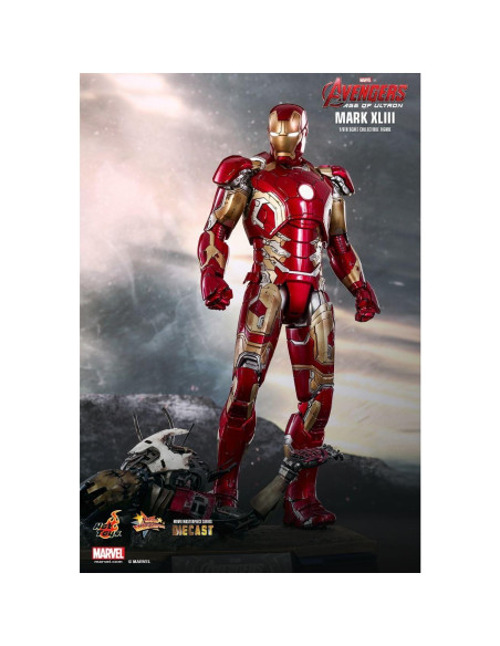 Figura Coleccionable Iron Man Mk XLIII Hot Toys 30 cm LED