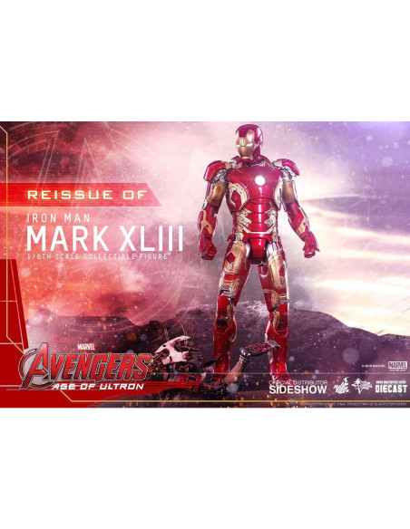 Figura Coleccionable Iron Man Mk XLIII Hot Toys 30 cm LED