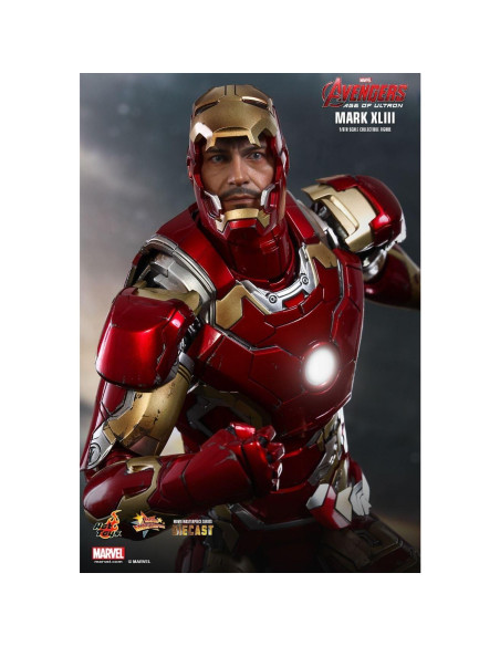 Figura Coleccionable Iron Man Mk XLIII Hot Toys 30 cm LED