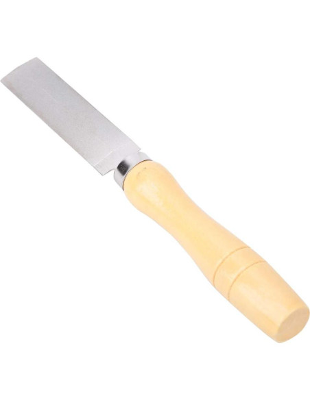 Lima Romboidal ZJchao 75mm con Mango de Madera para Carpintería