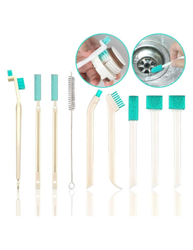 Conjunto de 9 Cepillos de Limpieza ELEMGULY para Grietas