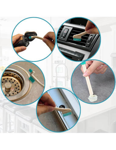 Conjunto de 9 Cepillos de Limpieza ELEMGULY para Grietas