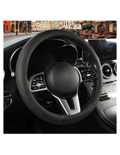 Funda de Volante Binsheo 15" Antideslizante Negro