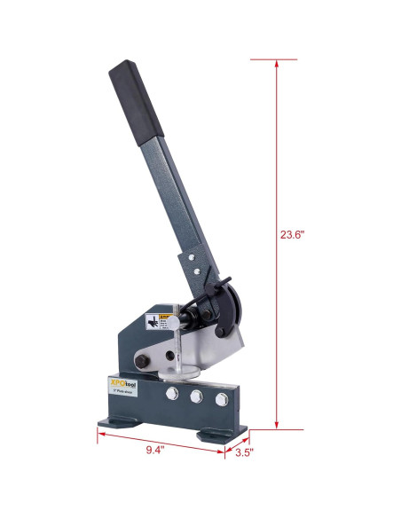 Cortadora de Placas Manual ZeHuoGe 12.7 cm para Acero
