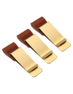 Soporte para bolígrafo PATIKIL de cuero, paquete de 3, marrón