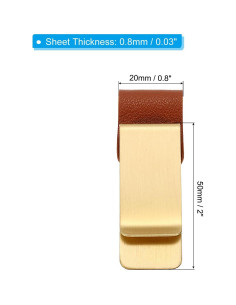 Soporte para bolígrafo PATIKIL de cuero, paquete de 3, marrón 2