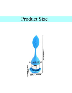 Paquete de 6 Infusores de Té Dwwffer de Silicona y Acero Inoxidable 2