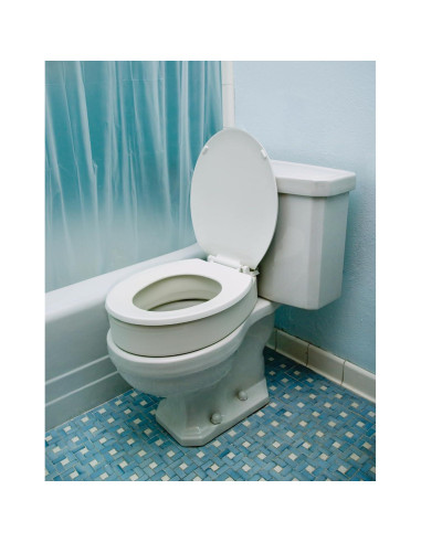 Elevador de Asiento de Inodoro Alargado Suministro Médico 8.9 cm