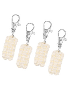 Tiradores de Cremallera Paracord uxcell 4 Piezas Beige