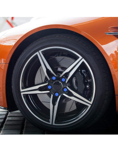 Cubiertas de Tornillos de Rueda X AUTOHAUX 20pcs 21mm Azul 2