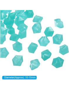Rocas Brillantes MECCANIXITY 100pcs Azul 10-15cm Decorativas 2