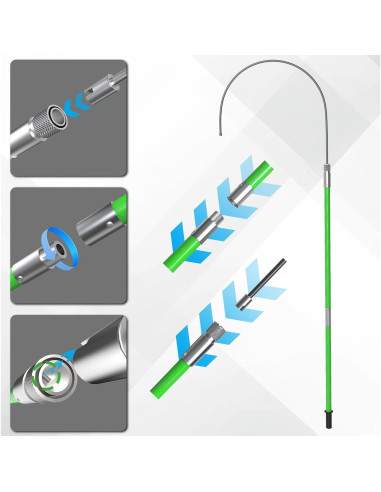 Gancho de Rescate Aislado Mounleve 3.29m 35kV Verde