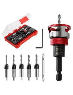 Juego de brocas avellanadas 7 piezas Seuphubs con collar de aluminio