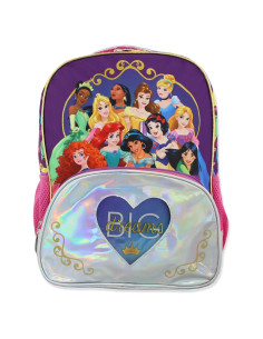 Mochila Escolar Princesa Disney 40.64x30.48 cm Púrpura/Rosa