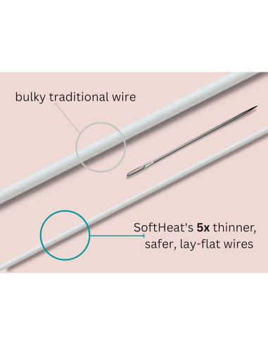 Almohadilla Eléctrica Calentada SoftHeat Individual Blanca 96.5x190.5cm