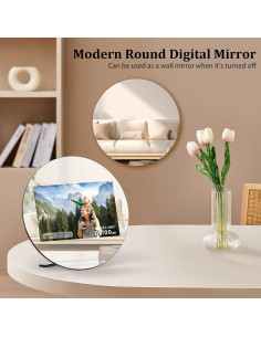 Marco de Foto Digital 10.1" ThankVip K106 Espejo Redondo 32GB 2