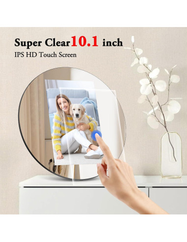 Marco de Foto Digital 10.1" ThankVip K106 Espejo Redondo 32GB
