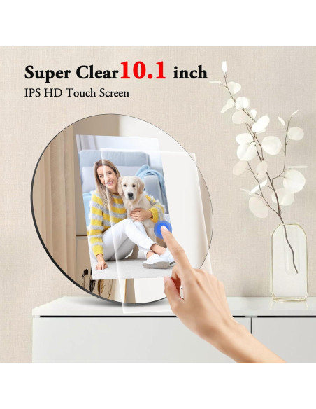 Marco de Foto Digital 10.1" ThankVip K106 Espejo Redondo 32GB