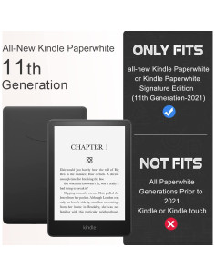 Funda CoBak para Kindle Paperwhite 11 Gen - Gris Violeta 2