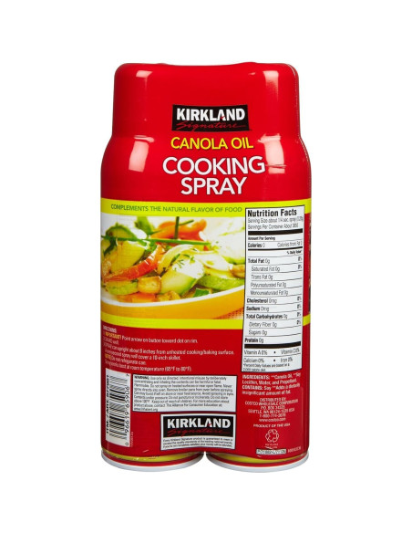 Spray de Cocina Aceite de Canola Kirkland 963.5 ml Doble