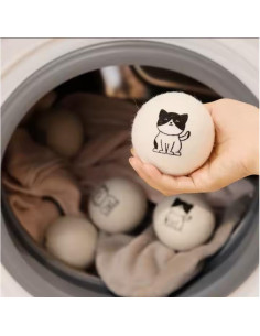 Paquete de 12 Pelotas de Secado de Lana CATHOR XL Antiestáticas 2