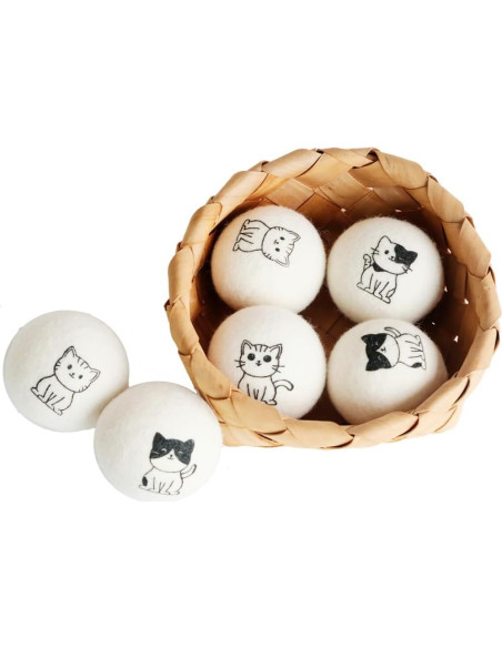 Paquete de 12 Pelotas de Secado de Lana CATHOR XL Antiestáticas